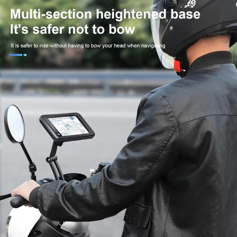 Waterproof Motorcycle Bike Mobile Phone Holder Support Universal Bicycle 360° Swivel Adjustable GPS Motorcycle Cellphone Holder