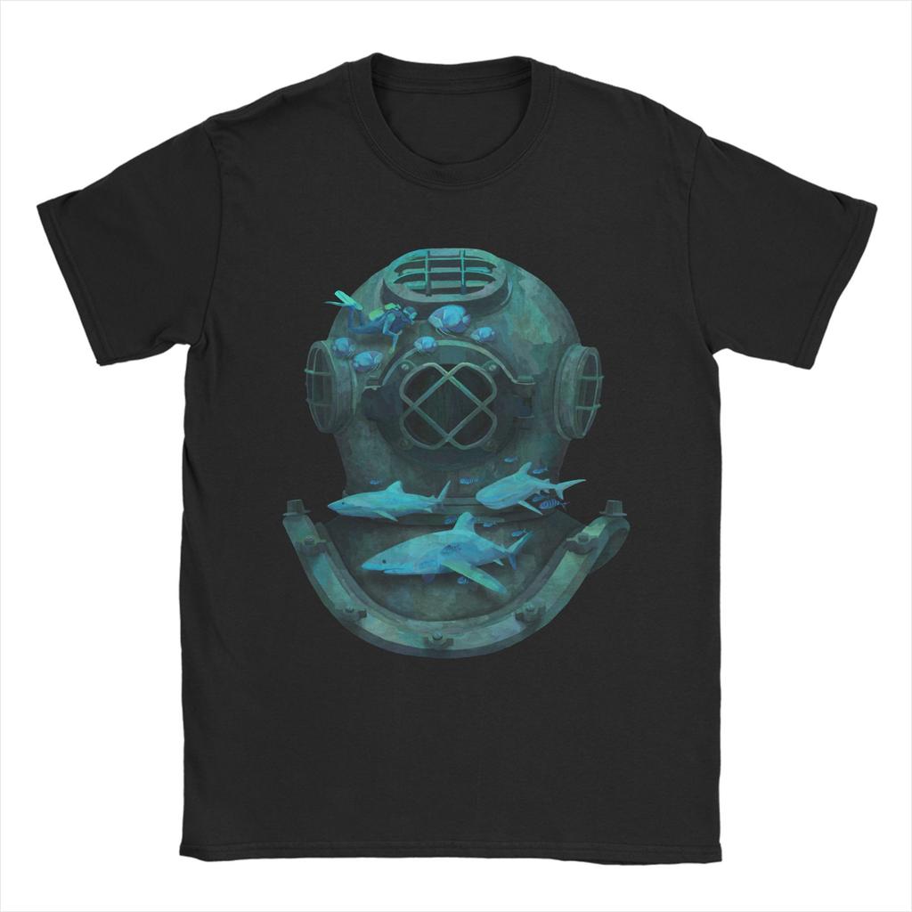 Unisex Unisexs Scuba T Shirts Diving Diver Cotton Clothes Novelty Short Sleeve Crewneck Tee Shirt Plus Size Tshirt