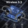 Q38 Ear Hook Wireless Bluetooth 5.2 Earphones with Smart Digital Battery Display