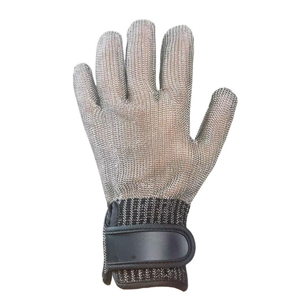 ANSI A9 Stainless Steel Mesh Glove Elastic Safety Work Glove Cut Resistant Glove Slaughtering