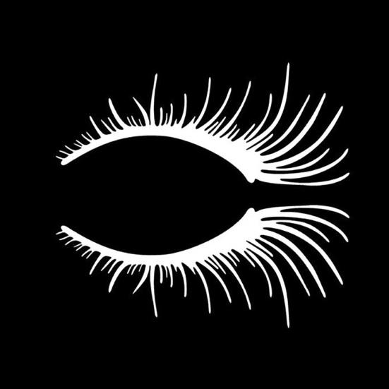 

2шт ресницы брови водонепроницаемый съемный автомобиль Стайлинг наклейка наклейка декор белый