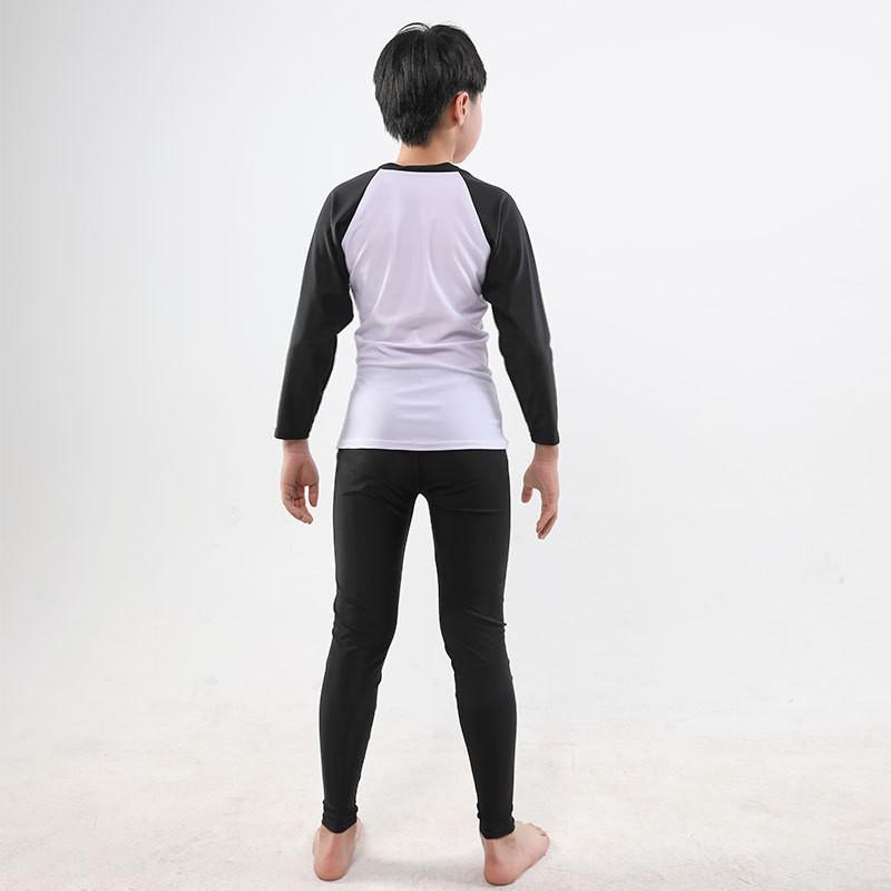 Mens Long Sleeve Pants Rash Guard Set Snorkeling Surfing Swimming UV Protection Quick Dry