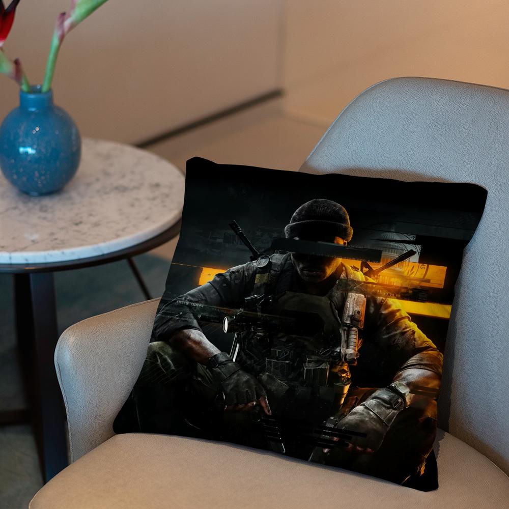 D-Duty-s Black Ops Cushion Cover 2-in-1 Reversible Plush Pillow Cover | Car/Sofa/Bed | Perfect Gift