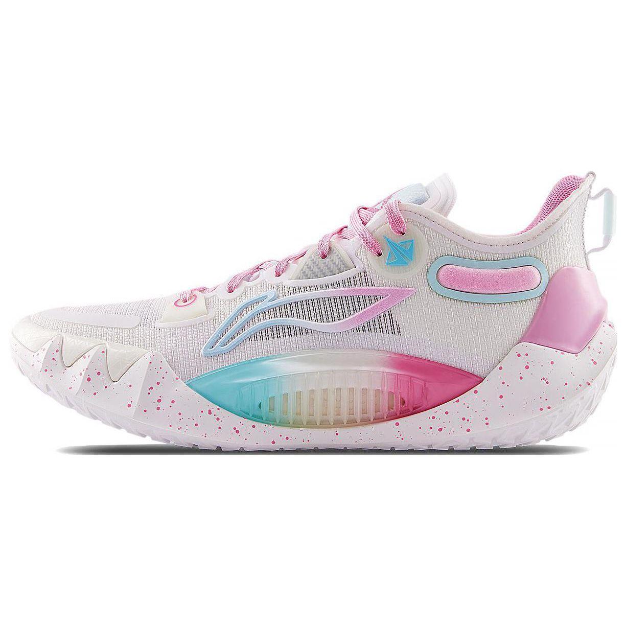 

Li-Ning Jimmy Butler 1 Miami белые мужские кроссовки розовые голубые ABAS051-17 46⅓