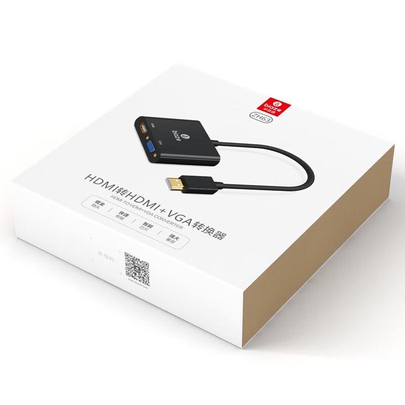 BIAZE HDMI to VGA/HDMI Dual Output Video Adapter