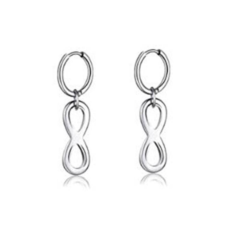 1 Pair Different Types Shape Unisex Silver Color Stainless Steel Piercing Earring For Women Men Punk Gothic Barbell Earring