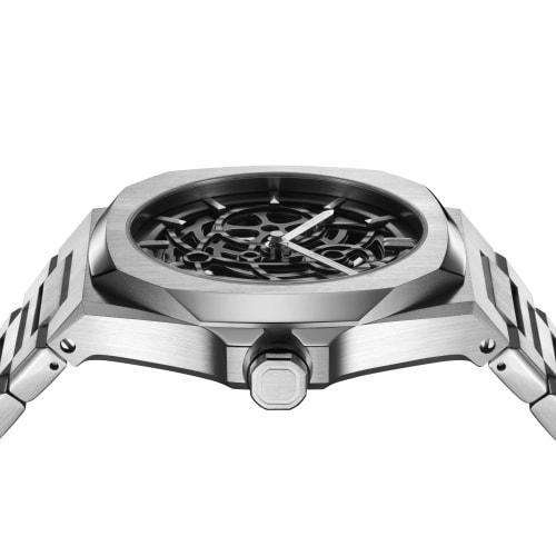Authorized D1 MILANO Watch SKBJ10 Skeleton Restyling Automatic Stainless Steel Silver Automatic