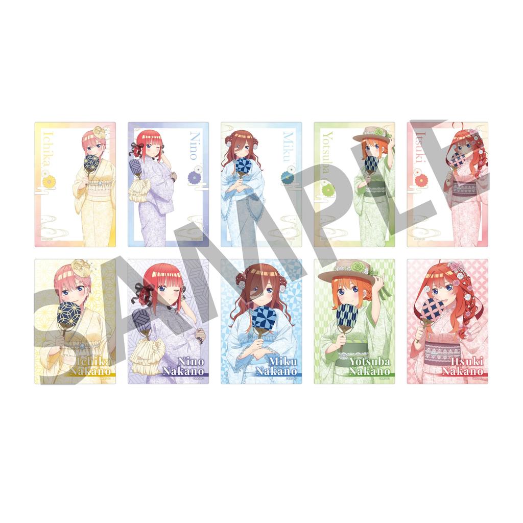 The Quintessential Quintuplets Trading Clear Cards Summer Style Box 10-Piece