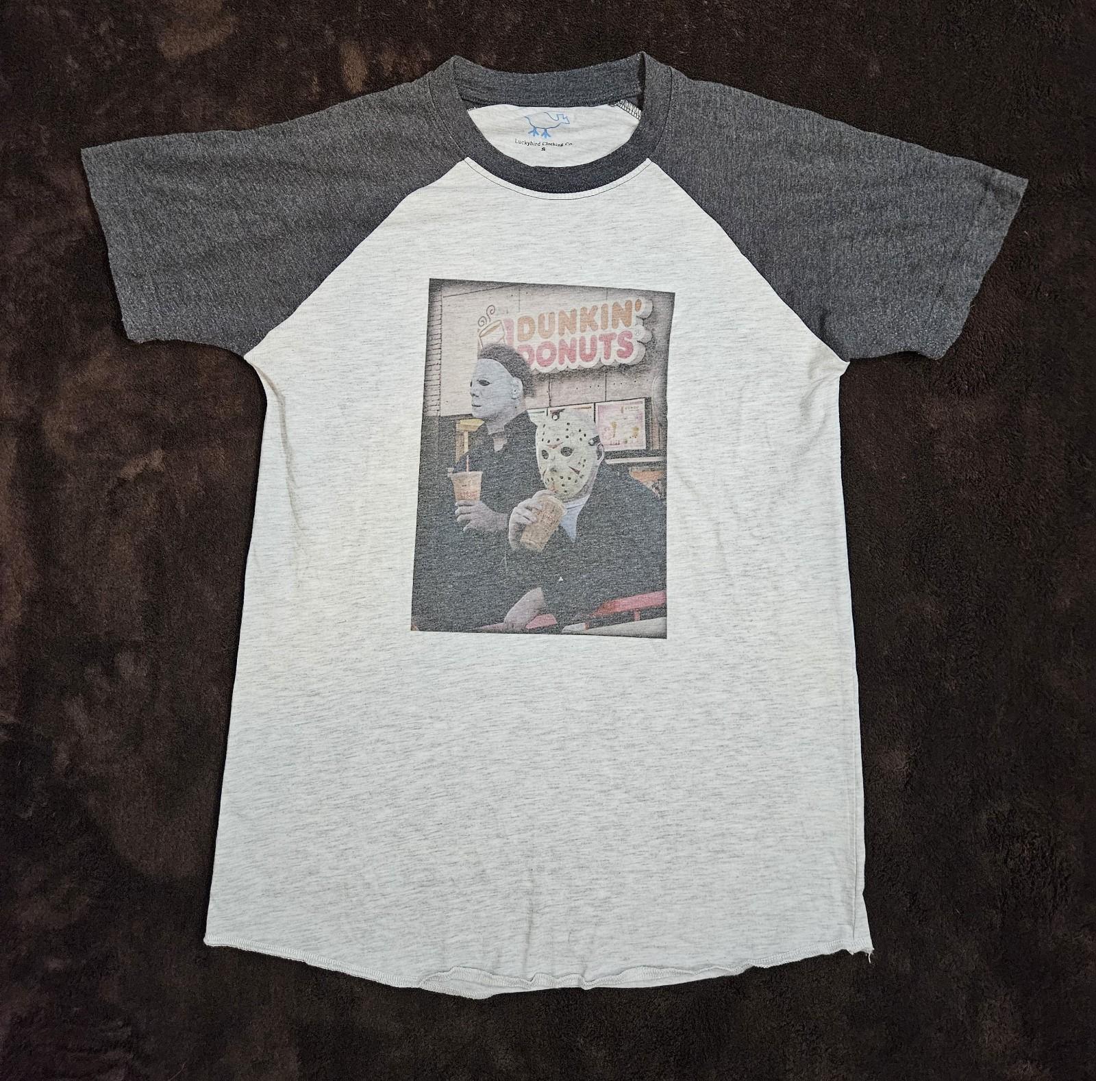 Jason Voorhees Michael Myers Dunkin Donuts T-Shirt Size Small S