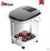 Chigo Space Gray Foot Spa Massager with Automatic Heating, Constant Temperature, Deep Basin, Calf-High Design, and Rollers.