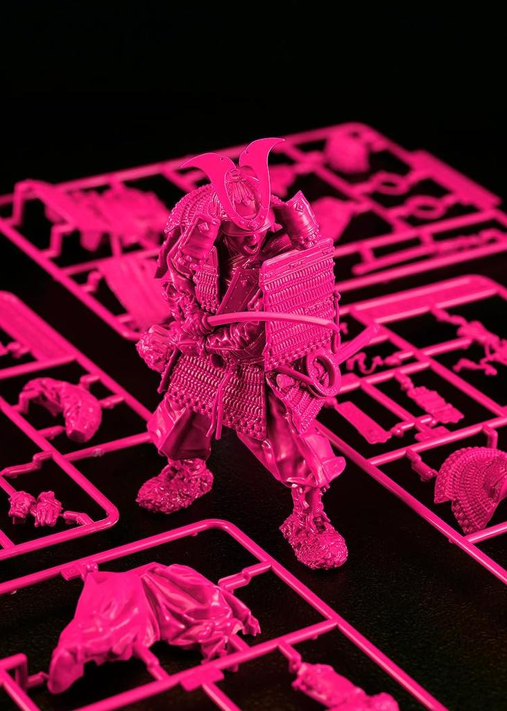 PLAMAX Kamakura Period Samurai Armor Camellia Design Pink Color Edition Scale Assembly Plastic Model Kit 1/12 - - - 1/12