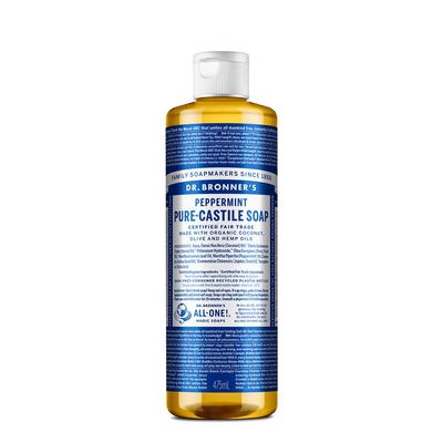 Dr. Bronner's Peppermint Pure Castile Soap, 475 ml, 1 kus