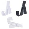 1pc Space-Saving White Plastic Hanger for Heated Towel Radiator Rail - Durable Bath Hook Holder for Towels, Scarves & More, Easy Install, Drying Racks