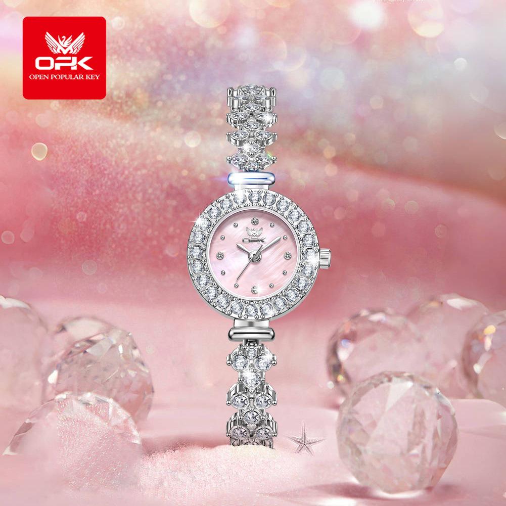 OPK Brand Stylish Ladies' Light Luxury Diamond-Studded Quartz Watch