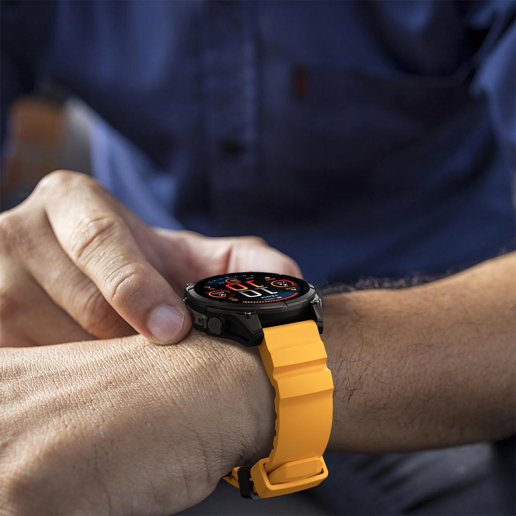 22 26mm Hardman Sport Strap for Garmin Fenix 8 7 7X PRO 6X 3 3hr 6x PRO Forerunner 965 Flexible Soft Silicone Strap for Men