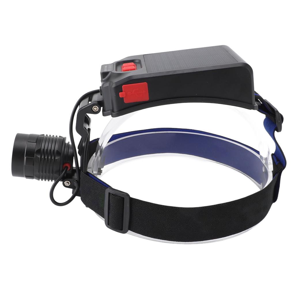Solar  Light 2700LM Bright IPX4 Waterproof 3 Lighting Mode Rechargeable Sensor Headlamp with 90??