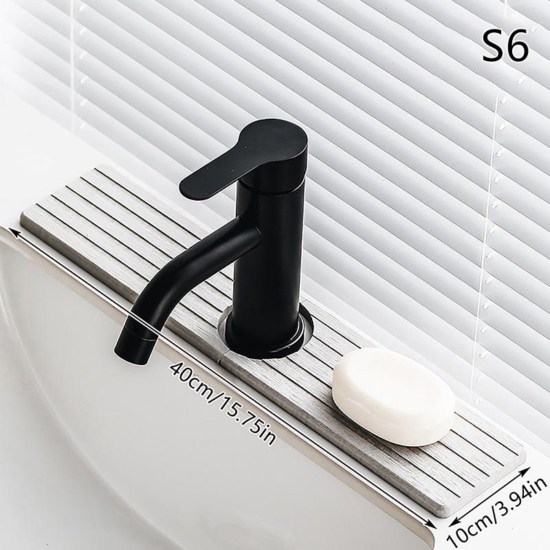 

Диатомовая грязь Водопоглощающий Быстросохнущий Жесткий Коврик Коврик для Смесителя для Кухонной Раковины Защита от Брызг Кухонный Коврик для Ручной Мойки Раковины в Ванной