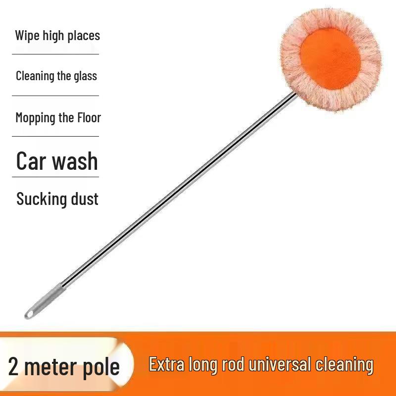 Mop Telescopic Rotativ Floarea-Soarelui pentru Curățarea Podelei, Tavanului și Pereților