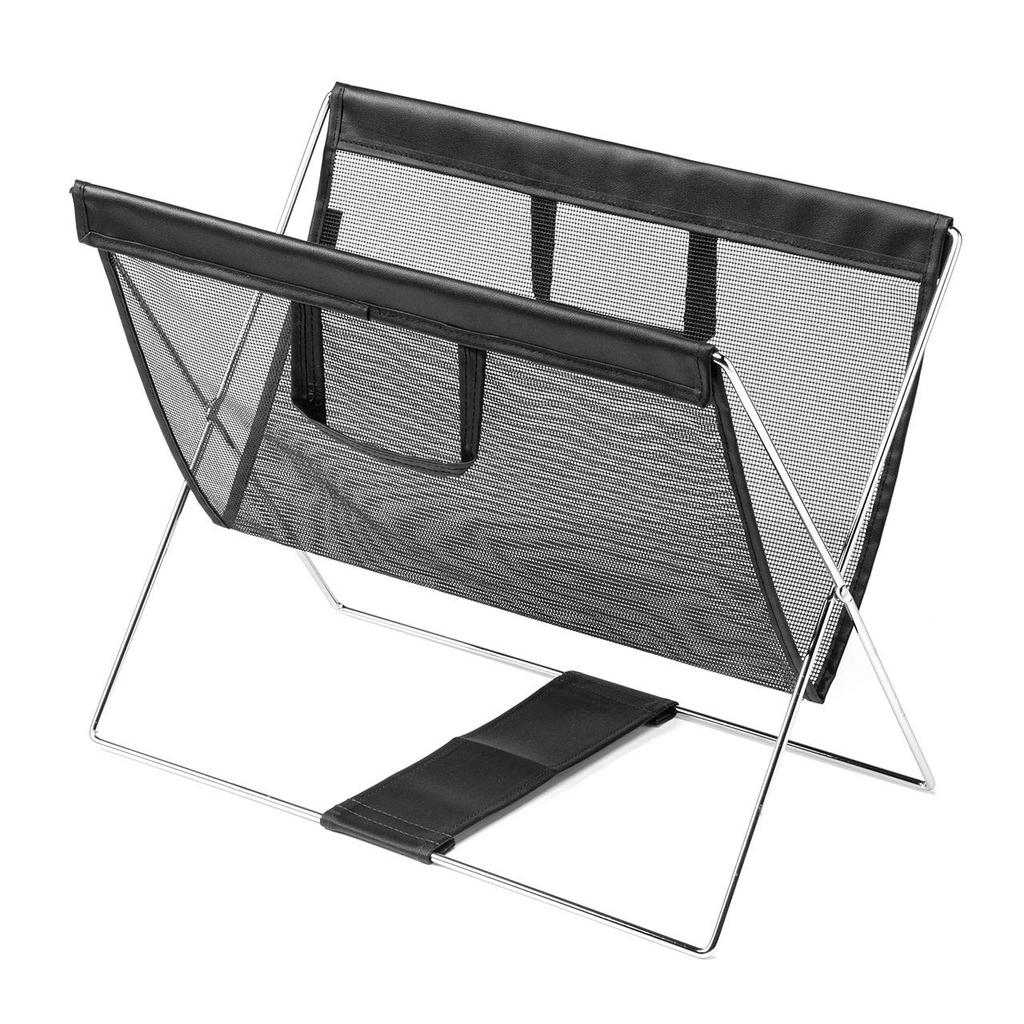 Sanwa Direct Folding Bag Stand, 5kg Weight Capacity, Mesh, Black, 200-CB020BK