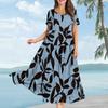 2026Y2 Floral Casual Vacation Dress Big Pendulum Medium and Long Dress Women's New Skirt