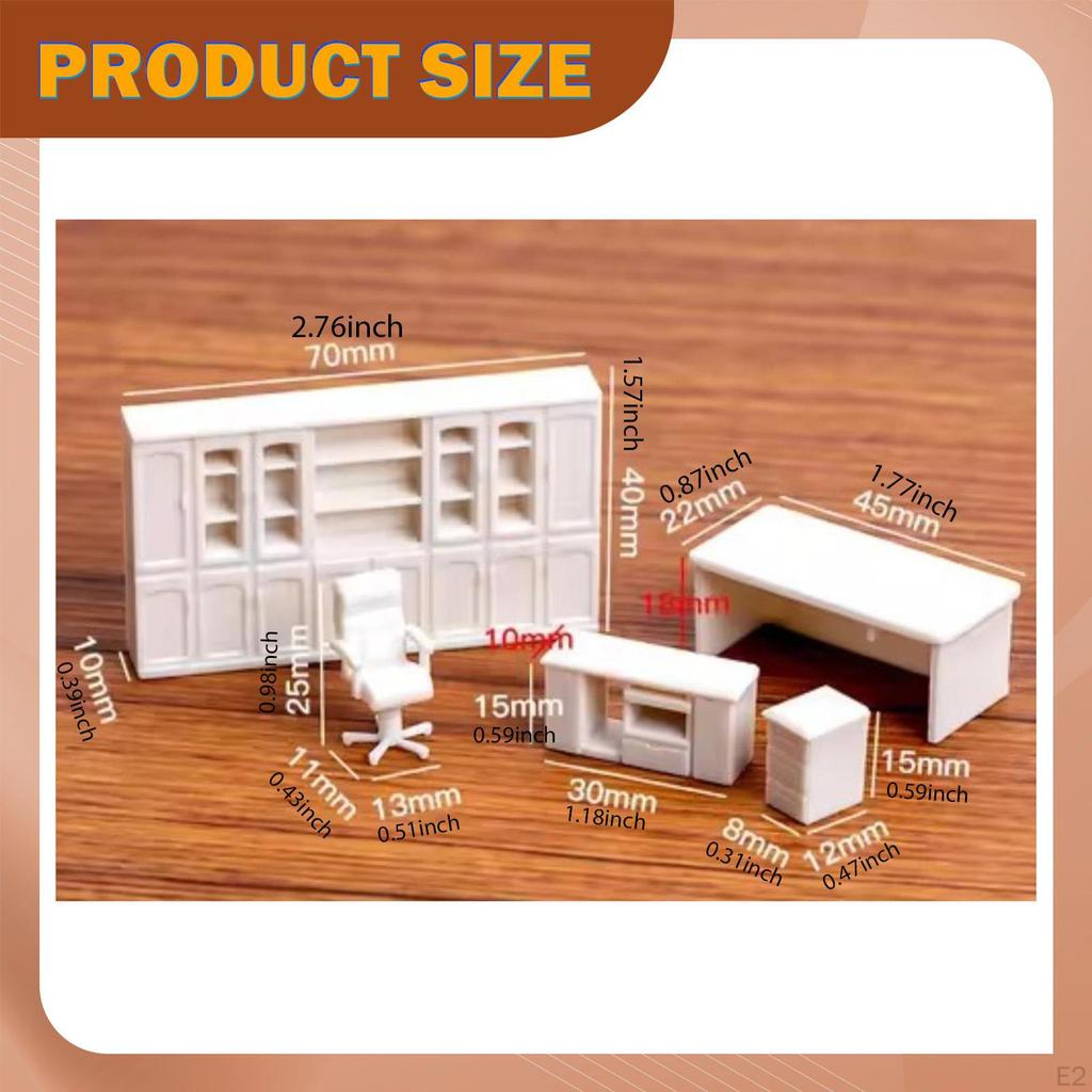1/50 Dollhouse Miniature Furniture Realistic Accessory for Photography Props