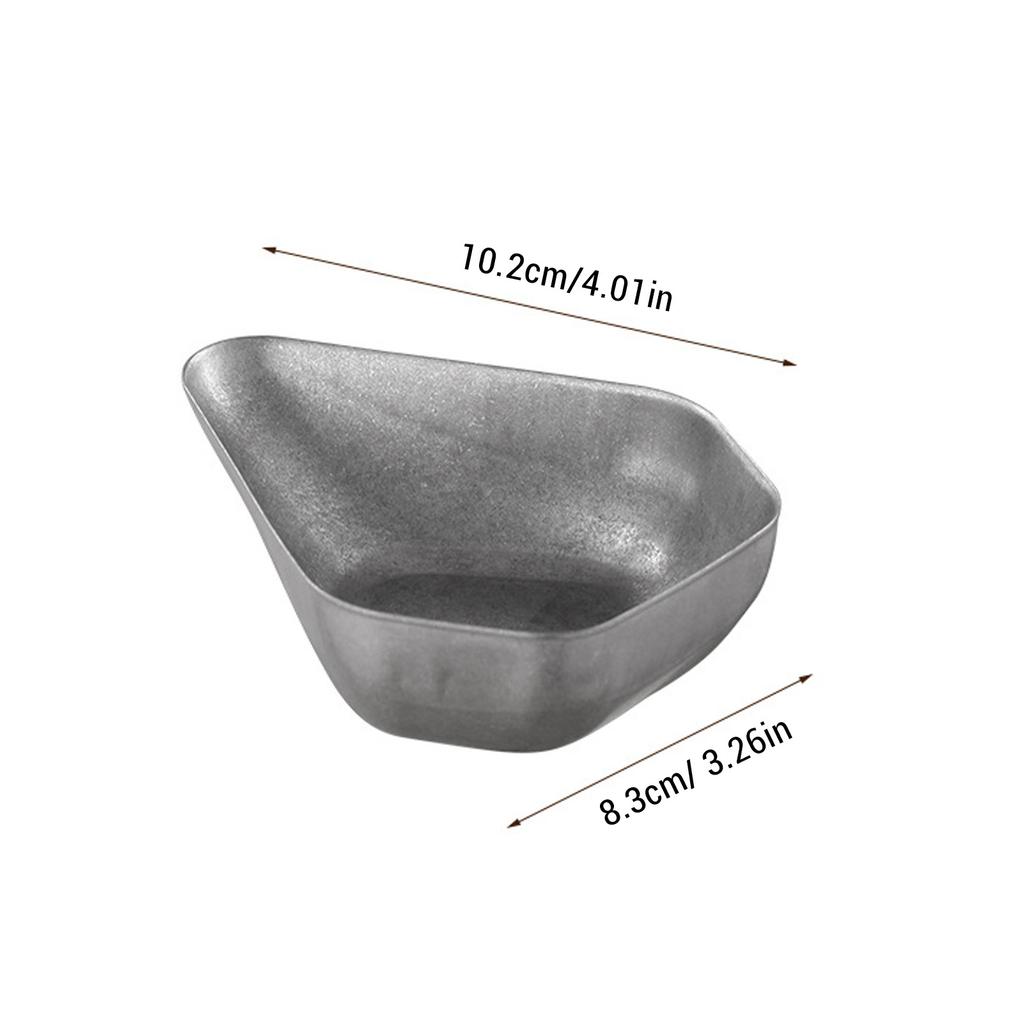 2PCS Coffee Bean Dosing Cup Stainless Steel Coffee Bean Weighing Tray Coffee Powder Spoon Colorful and Retro Color