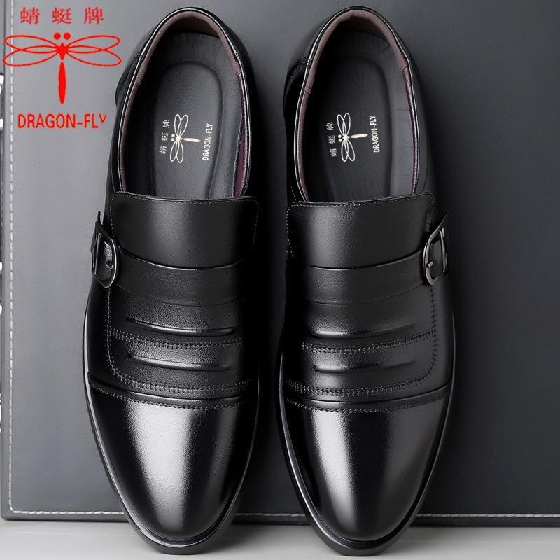 

Кожаные туфли бренда Hy Dragonfly, мужские деловые туфли из натуральной кожи, британская весенняя новинка, повседневная обувь, удобная мягкая подошва, мужская кожа 41