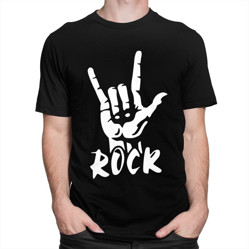 Custom Heavy Metal Rock Music T Shirts for Men 100 Cotton Tee Tops Tshirt Fashion Tshirt Clothes