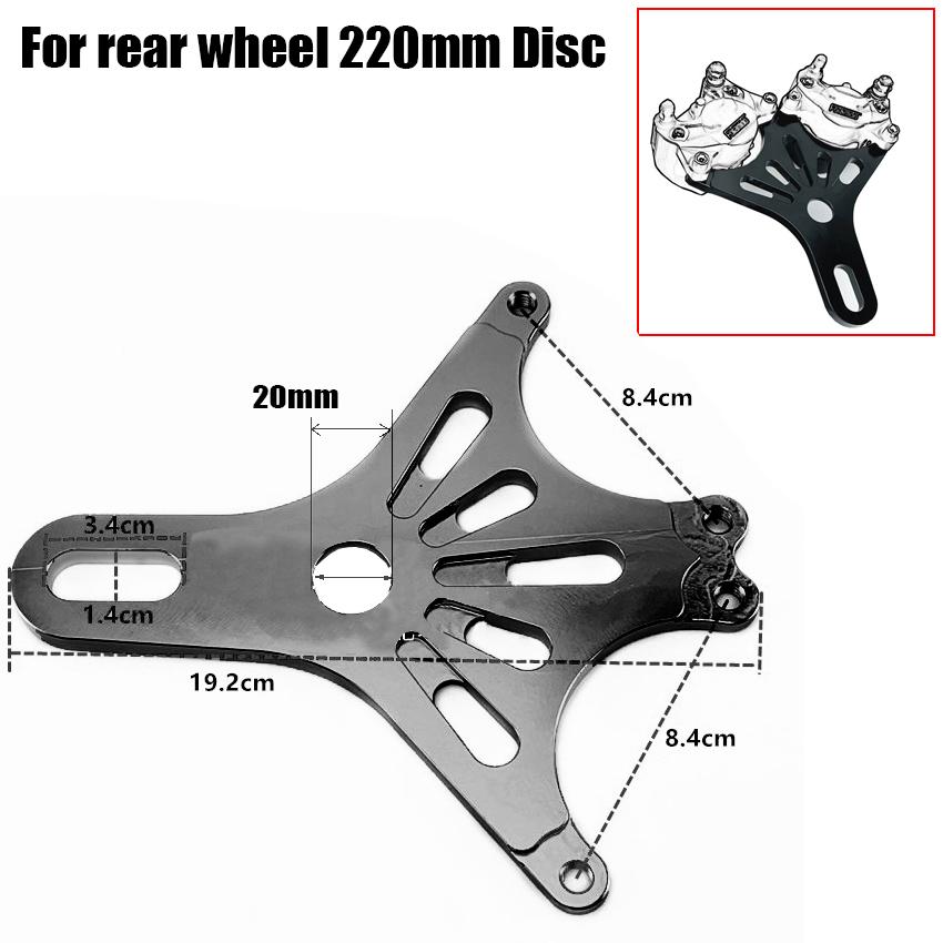 Brzdový třmen pro elektrokolo jedna sada Píst 84 mm Montáž Přední Zadní kolo Držák pro 180 200 220mm Brzdový kotouč pro Honda Yamaha Kawasaki