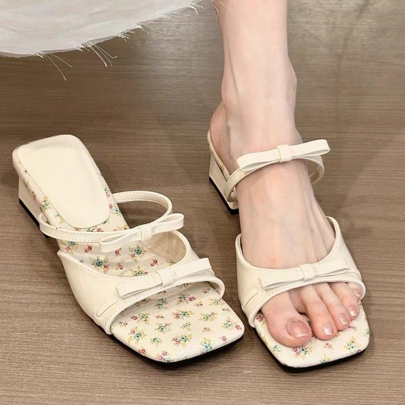 Fashion Summer Women Wedges Heel Sandals Fashion Open Toe Butterfly-knot Sandals Comfortable Dress Lazy Shoes Women Sandalias De Mujer