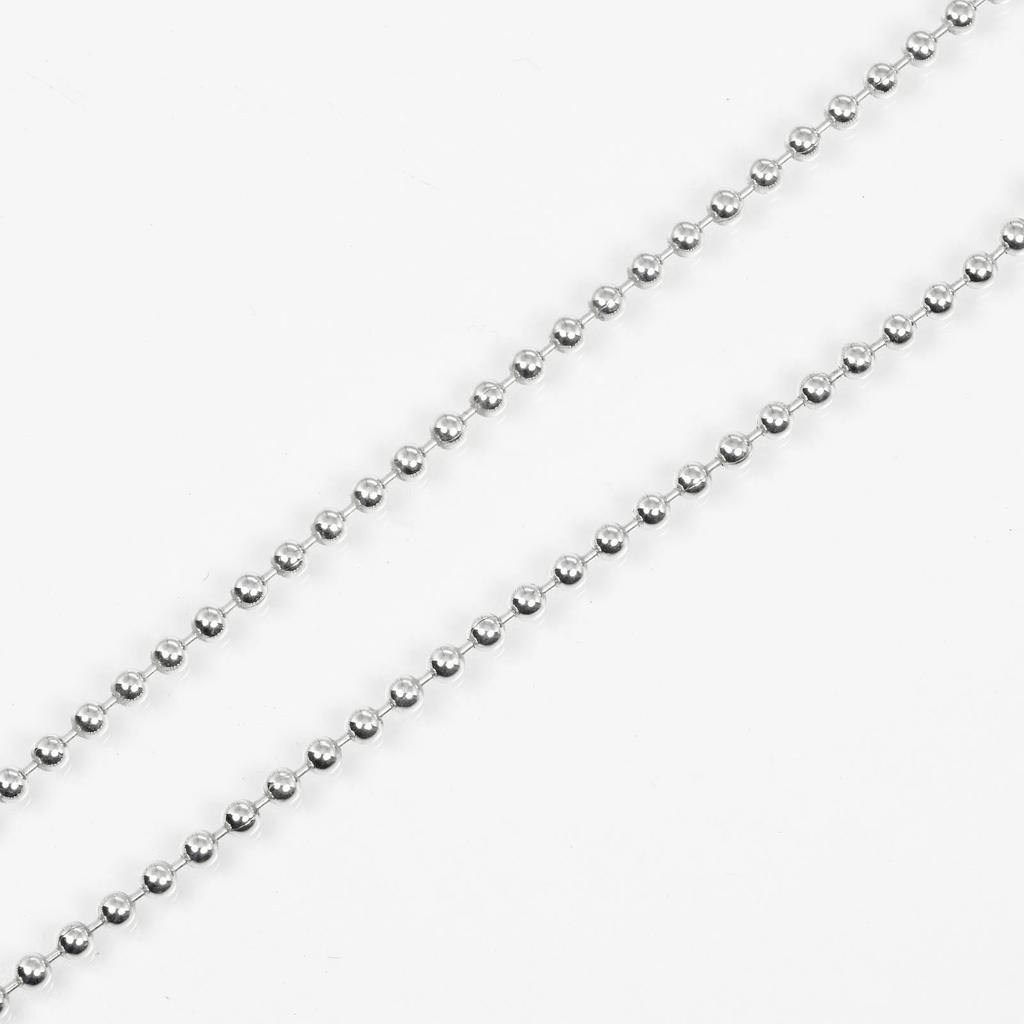 TIFFANY&Co. Atlas Bar Necklace Ball Chain Silver925 19.2g Women Used