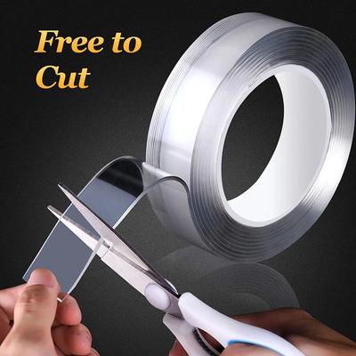 1/2/3/5M Nano Tape Tracsless Double Sided Tape Transparent No Trace Reusable Waterproof Adhesive Tape Cleanable Home Gekkotape