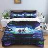 "How To Train Your Dragon" Cartoon-Print 3-Piece Bedding Set — Duvet Cover & Pillowcases (Suitable for Teens & Children — Boys &