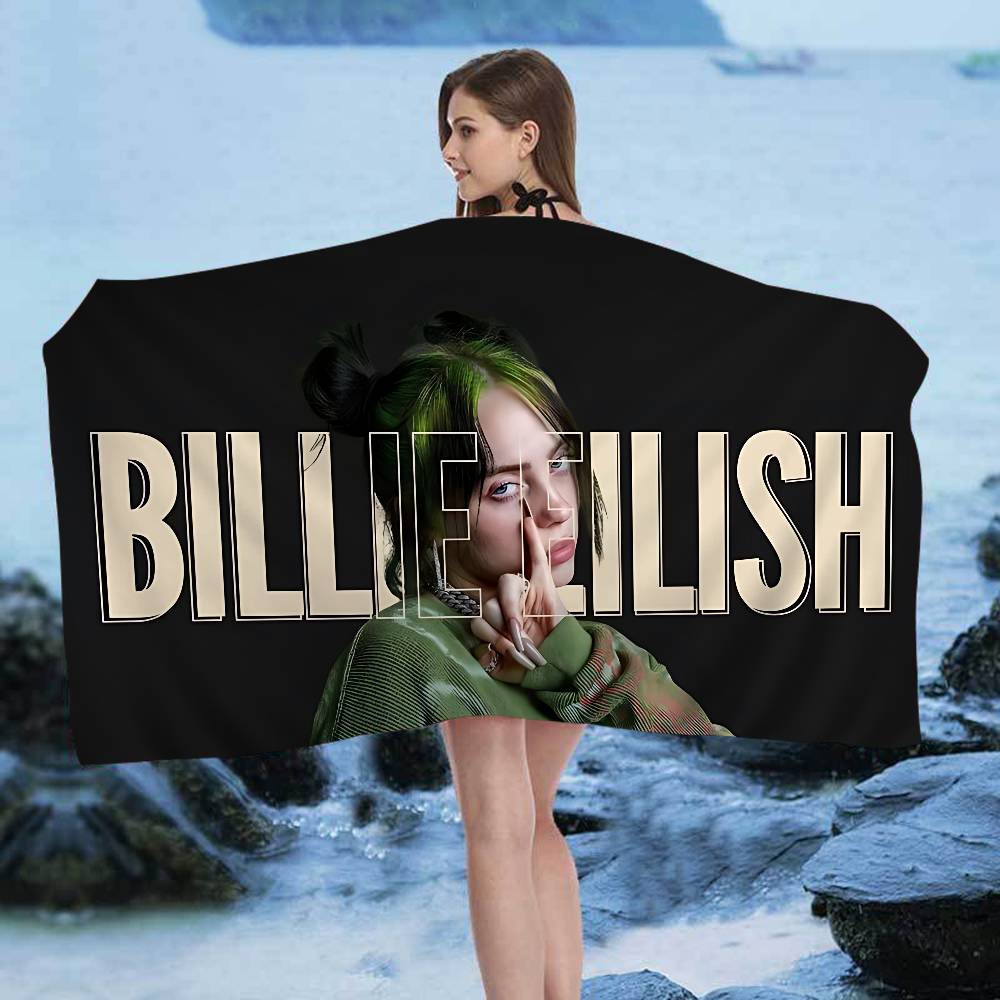 B-BillieS Singer E-EilishS Big Microfiber Beach Towels Quick Dry Towel Sand Beach Towels Pool Towel for Travel Swim Pool Yoga