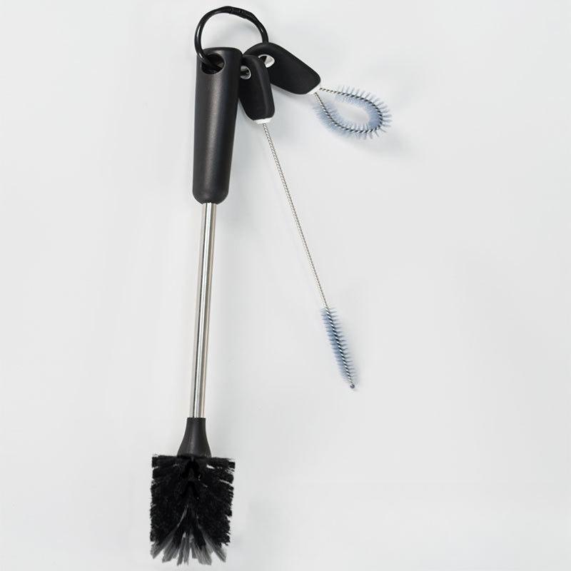 Household Stainless Steel Handle Bottle Brush, Cleaning Straw Brush Cup Brush Tool Set