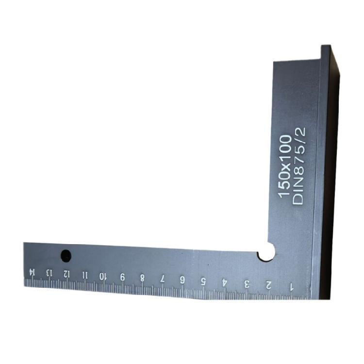 Right Angles Ruler Positioning Block Layout Tool Aluminium Square with Seat Precision Woodworking Ruler Measuring Tool