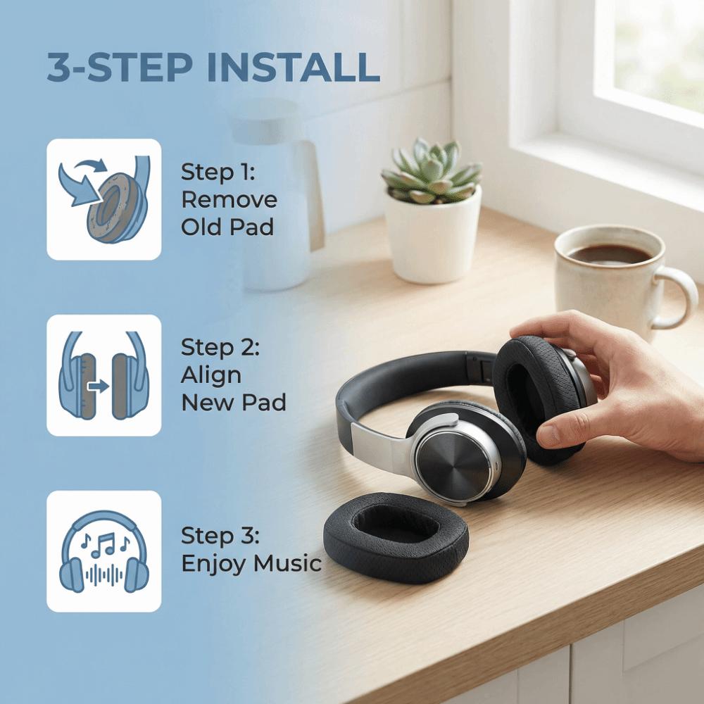 Soft Replacement Ear Pads Headphone Ear Pad for Logitech G435 LIGHTSPEED Audio Equipment