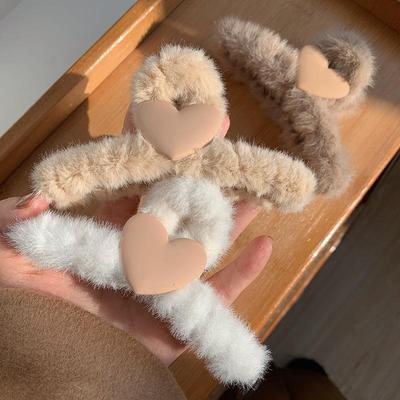 Peluş Yavru Köpek Saç Tokaları Kadın Kore Basit Saç Tokası Zarif Kızlar Köpekbalığı Klipsi Saç Aksesuarları