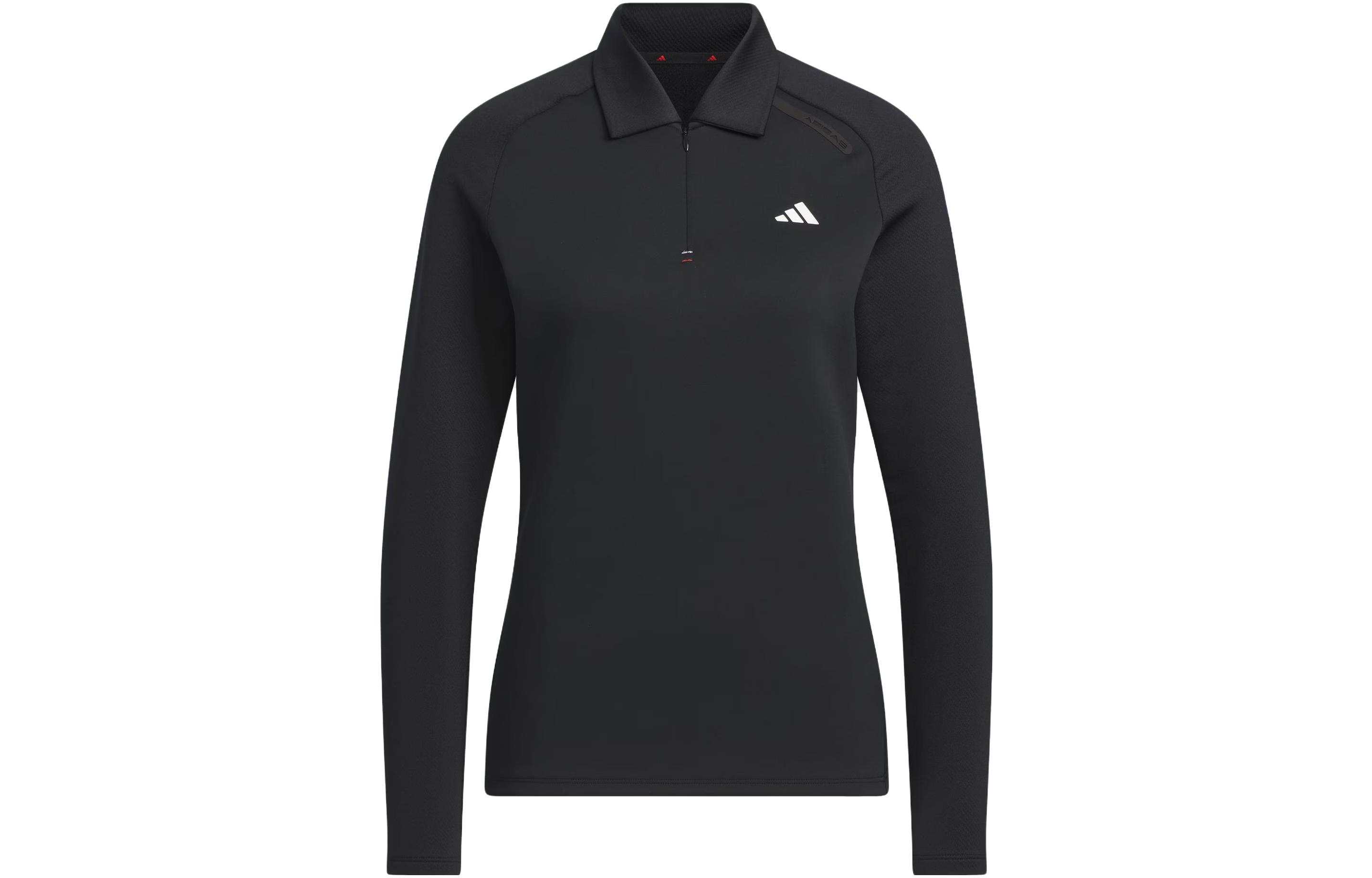 Adidas Cold.Rdy Polo Shirts Women s Black Polo Collar Thickened Straight Fit HZ6115 XXL