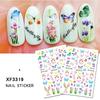 2 PCS/SET 3D Stickers Waterproof Cute Butterfly Nail Stickers Nail Decals Art Decorations