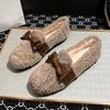 Mao Mao Shoes Women's Winter Wear New Internet Celebrity Lamb Wool Korean Version Doudou Shoes Velvet Platform Cotton Shoes Large Size 41-43