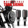 1 Pair Motorcycle Led Mini Turn Signal Light Blinker Indicator Dc 12v Aluminum Alloy E-bike Side
