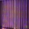 300 LED Copper Wire Curtain Lights, 3x3m, USB, with Eight-Function Remote for Outdoor Waterproof Christmas Decoration