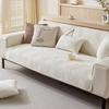 Plush Sofa Cushion Winter Thickened Plush Simple Modern Four-Season Seat Cushion Combination Non-Slip Leather Sofa Cover Cover Cloth