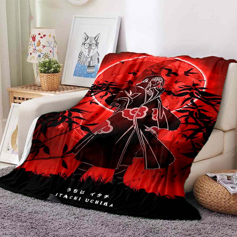 NARUTOUzumaki Naruto anime print blanket, warm and comfortable flannel blanket, suitable for bedrooms, sofas, beds, chairs, picn