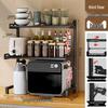 Retractable 3-Tier Kitchen Storage Rack for Microwave & Rice Cooker