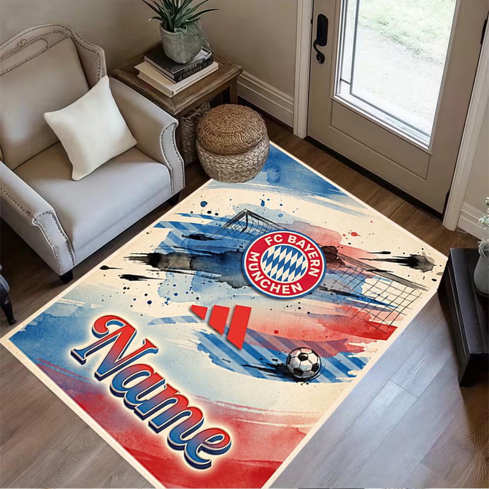 Bayern Munich Champions Floor Rug Office Rug Perfect for Entryway Study Room Decorate Room Dining Room Antislip Carpet Office Home Decor