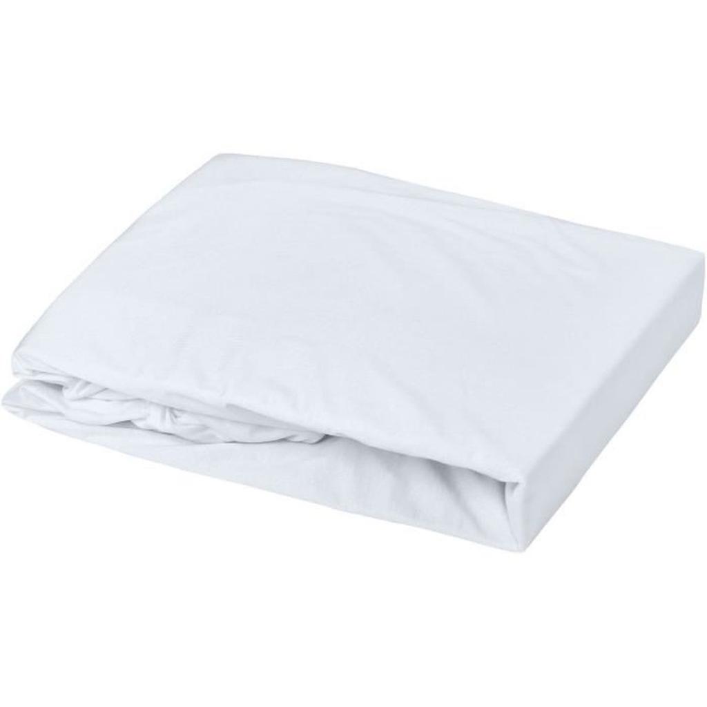 Drap housse - DOMIVA - 70 x 140 cm - Jersey - Light blue
