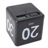 Schwerkraftsensor Flip Timer Schwarzer Roter Würfel Timer Countdown Timer Kochen Lernen Training Büro