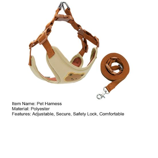 Dog Harness And Leash Set No Pull Adjustable Dog Vest Harness with Leash for Small Medium Large Dogs